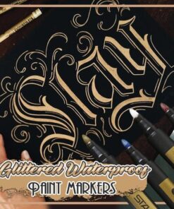 Vodoodporni flomastri z bleščicami - 10 kosov