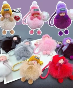 Ljubka simulacija plišaste mežikajoče lutke