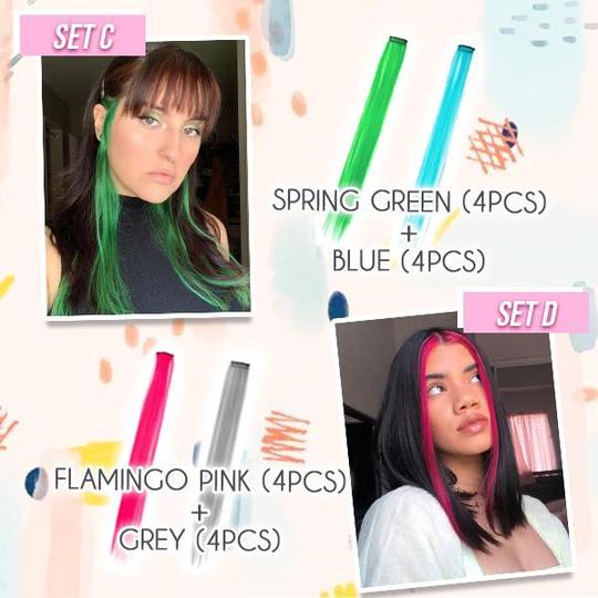 Komplet barvnih podaljškov za lase Hairdrobe - Image 7