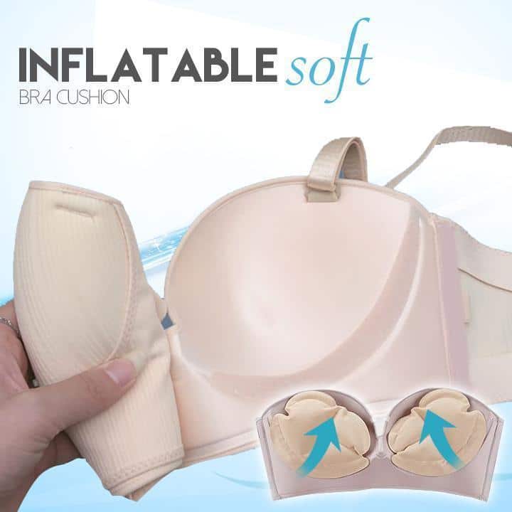 Napihljiv brezžični nedrček s sprednjo zaponko brez naramnic - Image 2