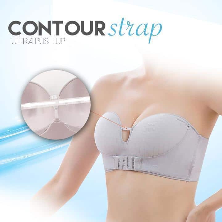 Napihljiv brezžični nedrček s sprednjo zaponko brez naramnic - Image 3