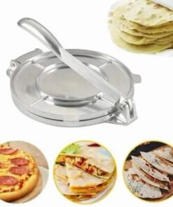 Tačka za tortilje iz nerjavečega jekla z ročajem